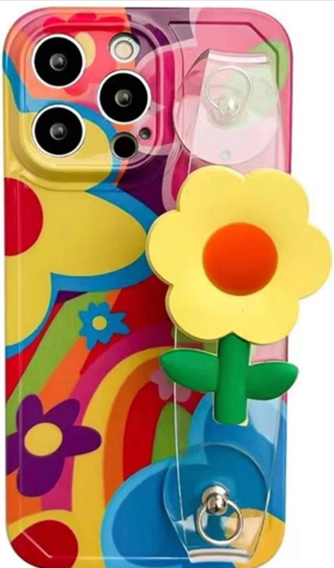 lot 68536 image: Colorful Flower iPhone 12 Pro Case - Retail $15