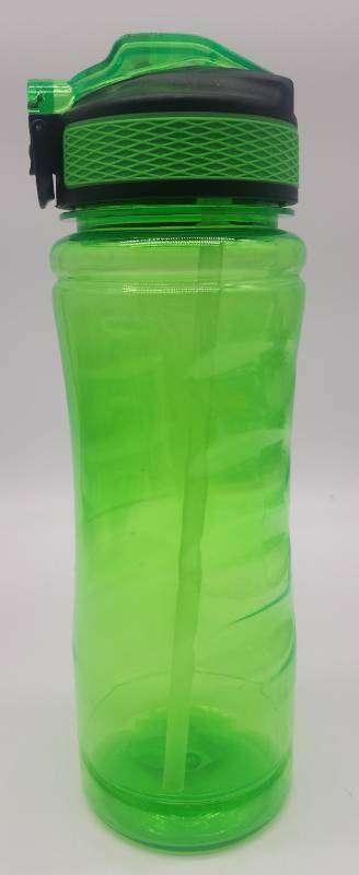 lot 69200 image: Green Sports Water Bottle with Flip-Top Lid - Retail $8