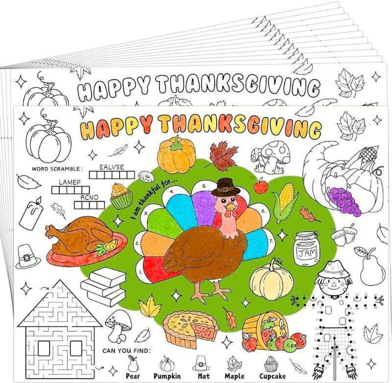 lot 69368 image: Thanksgiving Activity Coloring Pack - Retail $8