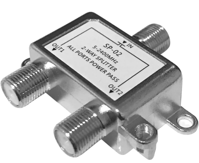 lot 70042 image: Coaxial Cable Splitter 2 Way - Retail $6