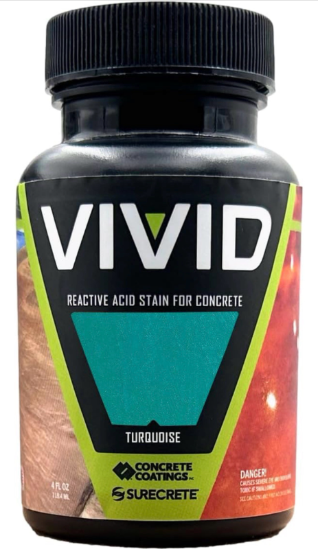 lot 70120 image: CC Concrete Coatings Vivid Acid Stain for Concrete - Retail $15