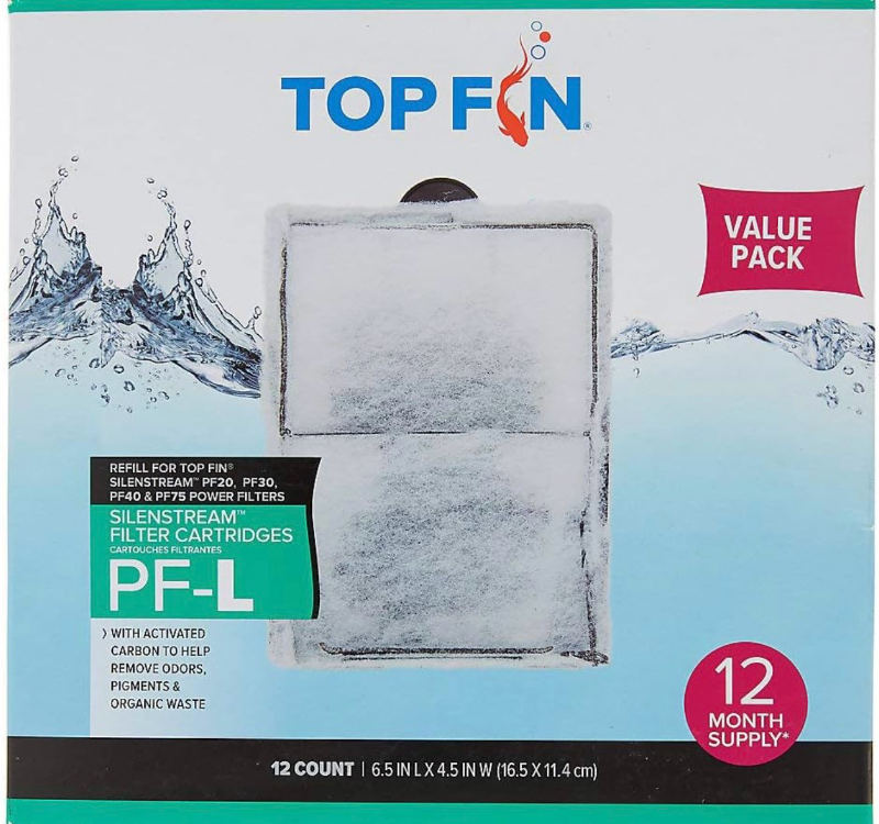 lot 70212 image: Top Fin Silenstream Large PF-L Filter Cartridges Refill - Retail $25