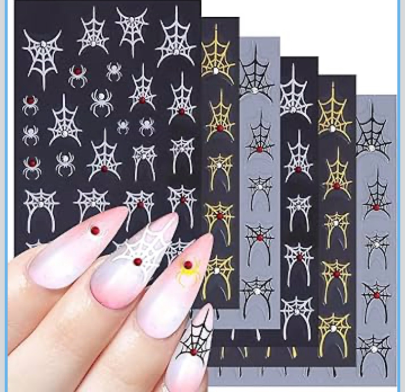 lot 70219 image: 6 Sheets Halloween Nail Art Stickers - Retail $8