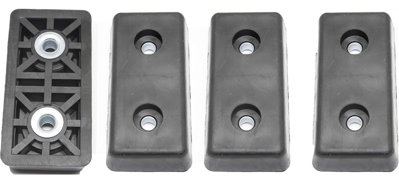 lot 70227 image: 4 Large Rectangular Rubber Feet Bumpers - Retail $15