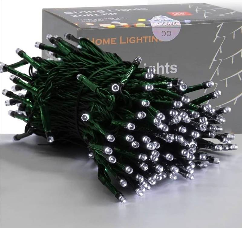 lot 70571 image: 200 LED White String Lights IndoorOutdoor - Retail $24