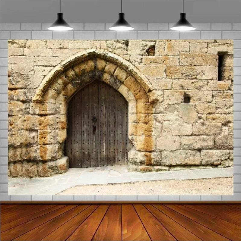 lot 70591 image: Medieval Stone Archway Photography Backdrop - Retail $40