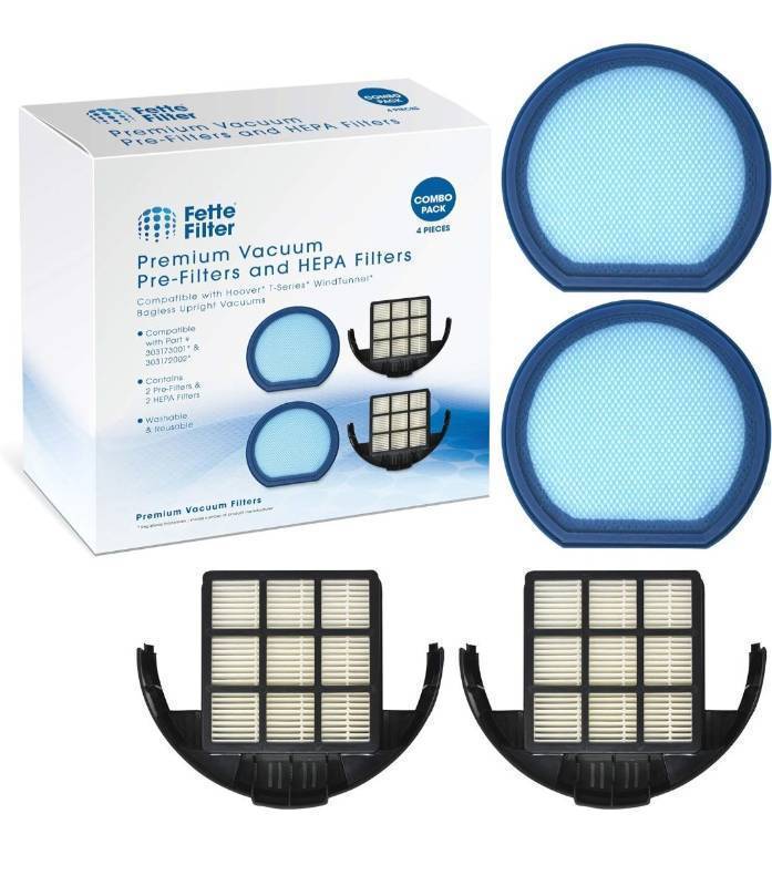 lot 70601 image: Fette Filter Vacuum HEPA Filter Set for Hoover T-Series (1Set) - Retail $15