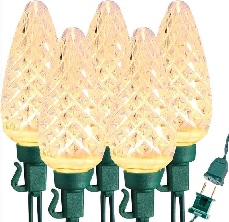 lot 70650 image: C9 LED Christmas String Lights - 25 Count - Retail $15