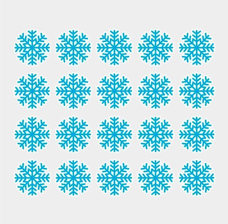 lot 69546 image: Magnetic Blue Snowflake 30pcs - Retail $12