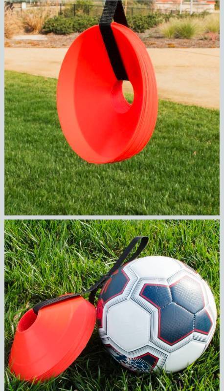 lot 69622 image: Orange Sports Training Disc Set 5, 12inWx6inH - Retail $12