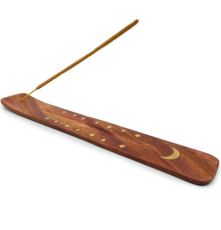 lot 69624 image: Wooden Celestial Incense Holder Set of 4  - Retail $15