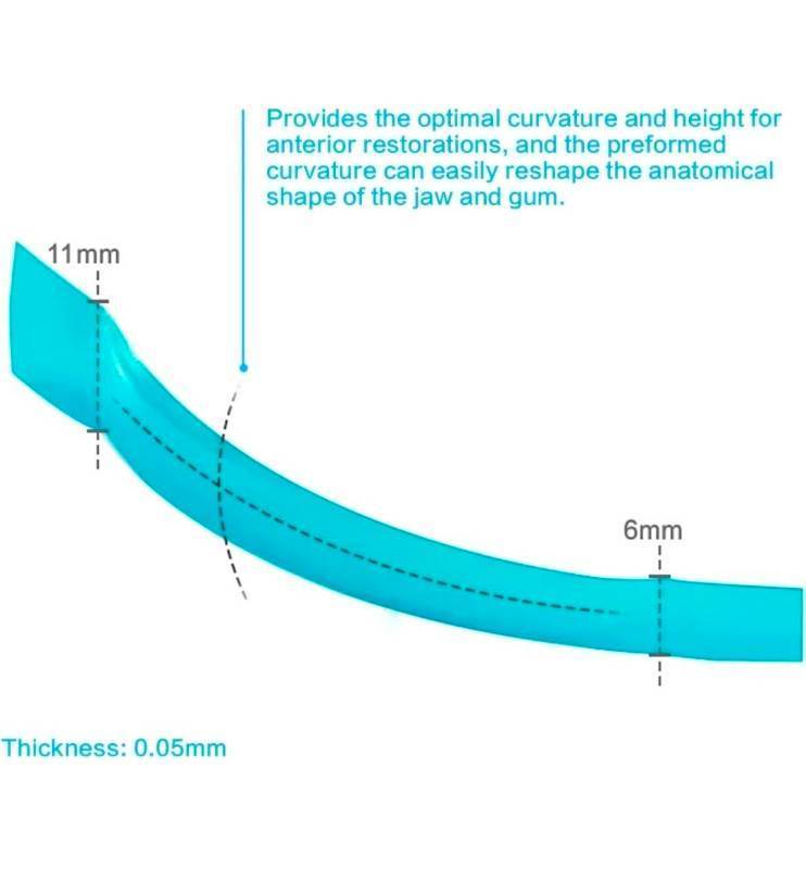 lot 69690 image: M8 Contoured Anterior Matrix Dental Strips - Retail $25