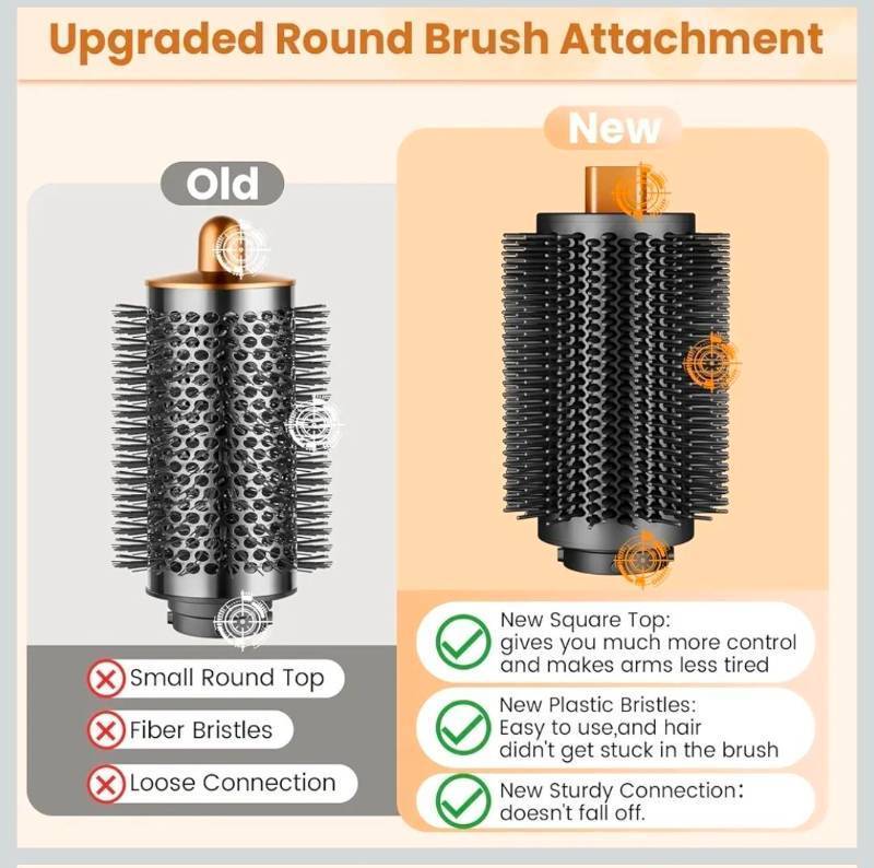 lot 69730 image: Dyson Airwrap Round Brush Attachment HS01HS08 (Attachment Only) - Retail $25