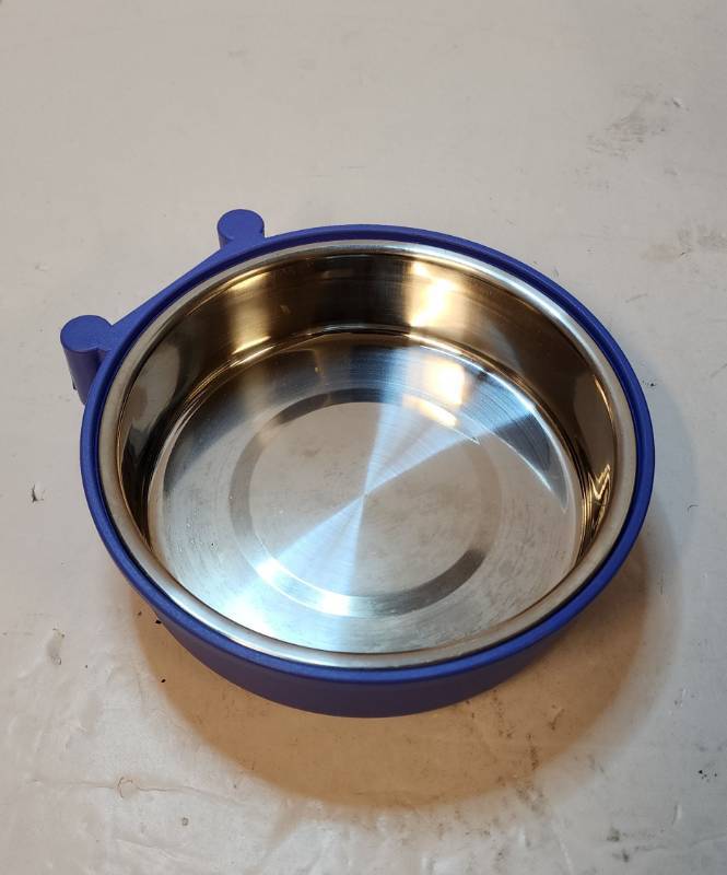lot 69805 image: Stainless Steel Pet Water Bowl and Food Bowl - Retail $12