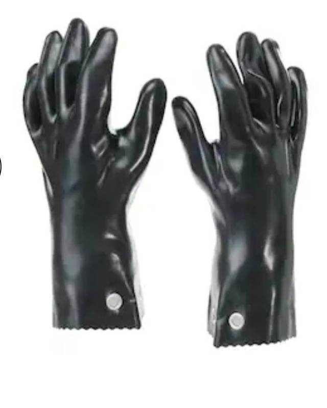 lot 69817 image: Master Forge One size fits most Black PVC 1 -PairsCondition Prior Ownership (As Is)Damage NoDamage Description NAMissing Parts No - Retail $15