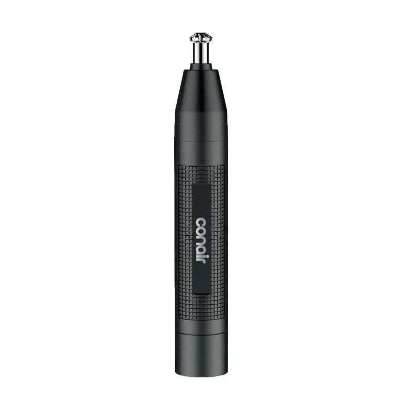 lot 22431 image: ConairMAN 360  Bevel Blade Ear and Nose Trimmer  Patented 360  beveled blade trims ear, nose, and brows with no pulling, BlackSilver, Model PG1000L5