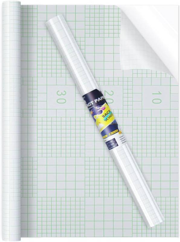 lot 3104 image: Clear Contact Paper Peel and Stick for Plastic Book Cover Protector, 17.7in x 20ft Clear Protective Film for Book Covers, Paperback and Textbooks, Waterproof and Self Adhesive Transparent Vinyl Roll