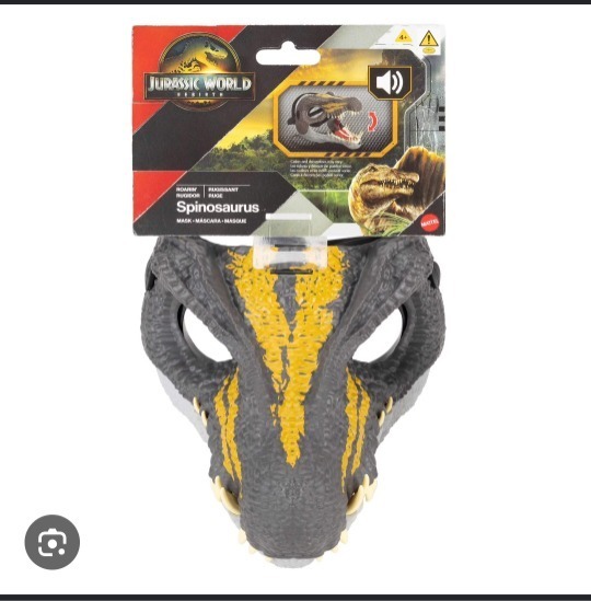 lot 2481 image: Jurassic World Rebirth Spinosaurus Dinosaur Mask designed for role-play.