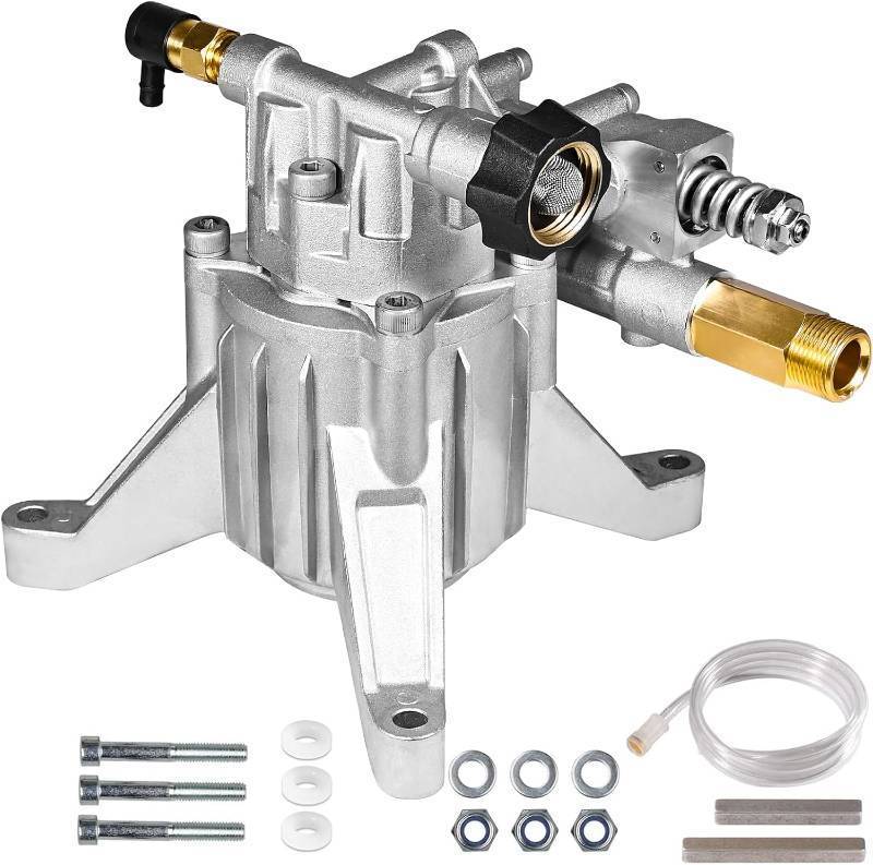 lot 17780 image: YAMATIC 78 Shaft Vertical Pressure Washer Pump Rear InletOutlet 3000 PSI  2.5 GPM Replacement Pump for Power Washers, Compatible with 308653045, 308653052, 308653078, GCV190 and more