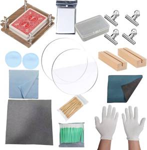 lot 48686 image: Trading Card Cleaning Restoration Kit, 18PcsAll-in-One Card Care Restoration Set with Flattening Jig, PSA Card Polishing & Edge Fix Tool Kit for SportsTrading Cards
