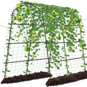 lot 48693 image: Tall Garden Arch Trellis for Climbing Plants Outdoor,7.2ft Cucumber Trellis