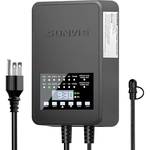 SUNVIE 300W Low Voltage Landscape Transformer with 2 Independent Control Output Landscape Lighting Transformer with Timer and Photocell Sensor 120V AC to 12/14V AC Weatherproof Low Voltage Transformer - Retail: $119.99