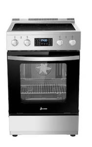 lot 1 image: LANBO 24 inch Electric Range Stove 4 Burner Air Fry Convection Rotisserie - Retail $1,400