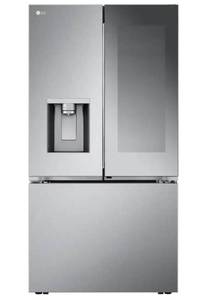 lot 14 image: LG French Door Refrigerator 35.75 in Width 70.125 in Height Stainless Steel - Retail $4,400