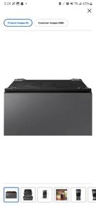 lot 15 image: Samsung - Bespoke AI All-in-One WasherDryer Laundry Pedestal - Retail $300