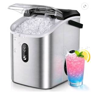 lot 16 image: Simzlife 35lbs24H Nugget Ice Maker Countertop - Retail $250