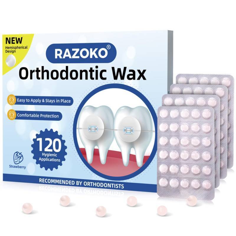 lot 51856 image: Orthodontic Wax for Braces Wax Dots 90 Individual Hygienic Packaging Dental Wax