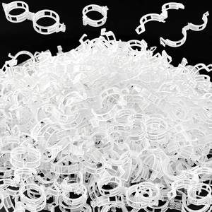 lot 29126 image: 400Pcs Plant Support Clips,Plastic Tomato Support Clip,Garden Vine Clips for Climbing Plants,Stalk,Yrellis,Outdoor,Indoor,Greenhouse(White) - Retail $17