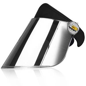 lot 29127 image: Visor Black Silver Protection UV Face Shield Sun Visor for Outdoors - Retail $28