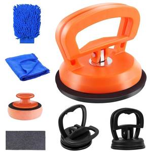 lot 29128 image: Car Dent Puller, Dent Remover Tool for Car, Paintless Dent Removal Kit,Hail Dent Removal Kit,Orange Dent Puller Suction Cup for Dent Remover,Glass,Screen,Moving - Retail $16