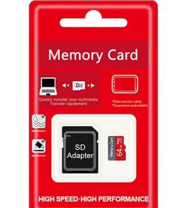 lot 29137 image: 64GB TF Memory Card, Class 10 UHS-I Ultra High Speed SD TF Card with Adapter - Retail $16
