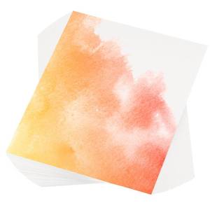 lot 29151 image: 100 Pcs Pure Cotton Watercolor Paper 140lb300 GSM Water Coloring Paint Paper for Art Painting Watercolor Drawing Artist, 8x10 Inch - Retail $27