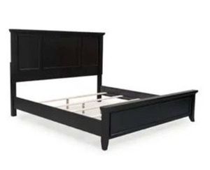 lot 21227 image: Ashley Furniture Bambori King Panel Bed B481-58- Retail $1949