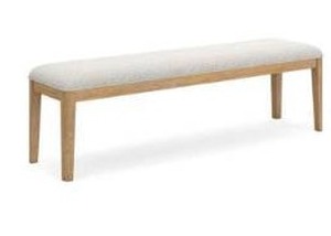 lot 21234 image: Rencott Dining Bench Light Oak- Retail $959