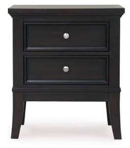 lot 21235 image: Ashley B481-92 Nightstand w 2 Drawers- Retail $299