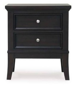lot 21237 image: Ashley B481-92 Nightstand w 2 Drawers- Retail $299