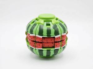 lot 63851 image: Press Gyroball Watermelon Fingertip Stress Relief Toy