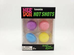 lot 63866 image: Teenie Nee Doh Hot Shots Super Solid Squish Balls
