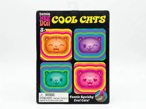 lot 63872 image: NeeDoh Teenie Cool Cats Multi Pack