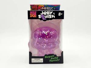lot 63895 image: Nee Doh Jelly Squish Purple Glitter Jellyfish Toy
