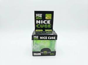 lot 63948 image: Nee doh Nice Cube Squishy Toy Green- Monster Energy