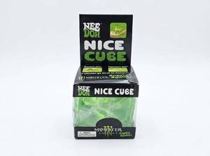 lot 63950 image: Nee doh Nice Cube Squishy Toy Green- Monster Energy