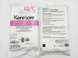 lot 25465 image: Kenmore Canister Vacuum Bags QC Style 6-Pack