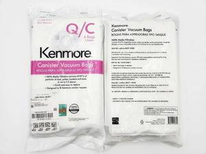 lot 25486 image: Kenmore Canister Vacuum Bags QC Style 6-Pack