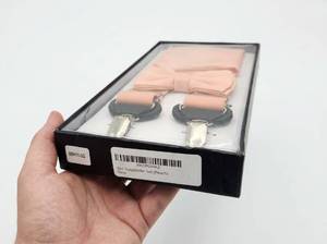 lot 25505 image: 3pc Suspender Set Peach