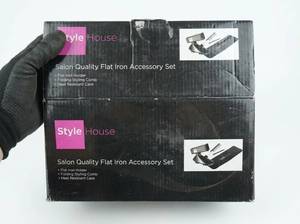 lot 25510 image: Style House Salon Quality Flat Iron Accessory Set